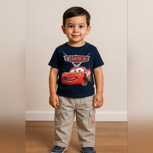 M3) Disney•Pixar Cars Khaki Boys Cargo Pants – Size 3T